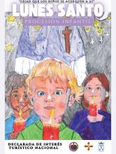 "Dejad que los niños se acerquen a mi" dibujo ganador del concurso